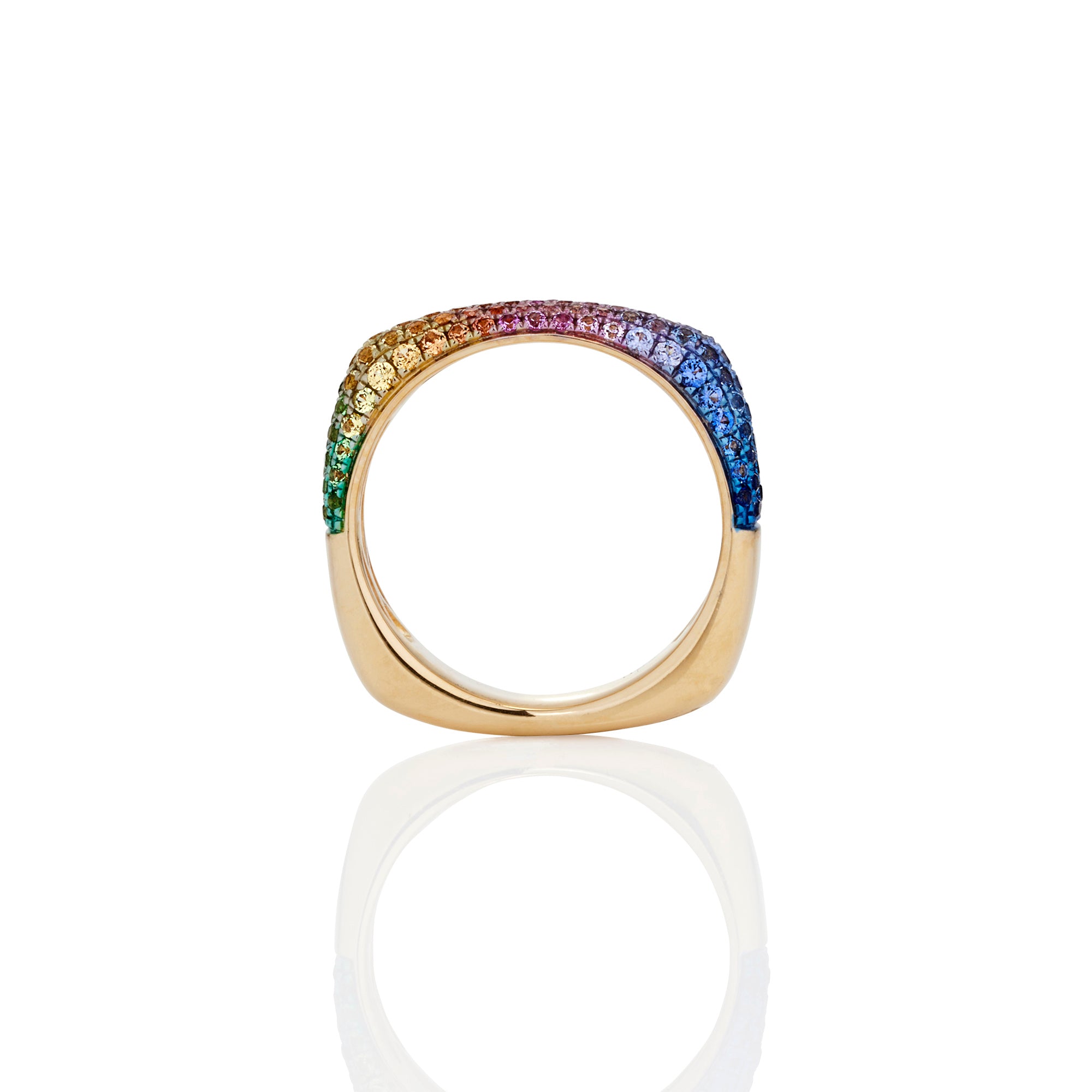 Rainbow Sapphire Ring
