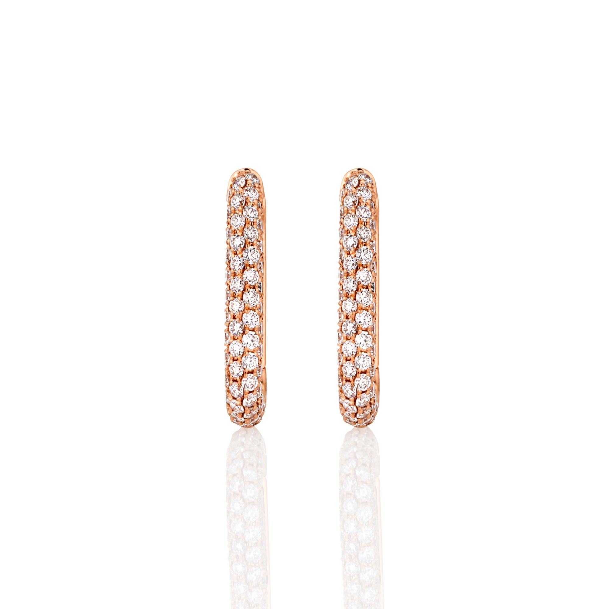 Foxy Diamond Hoops