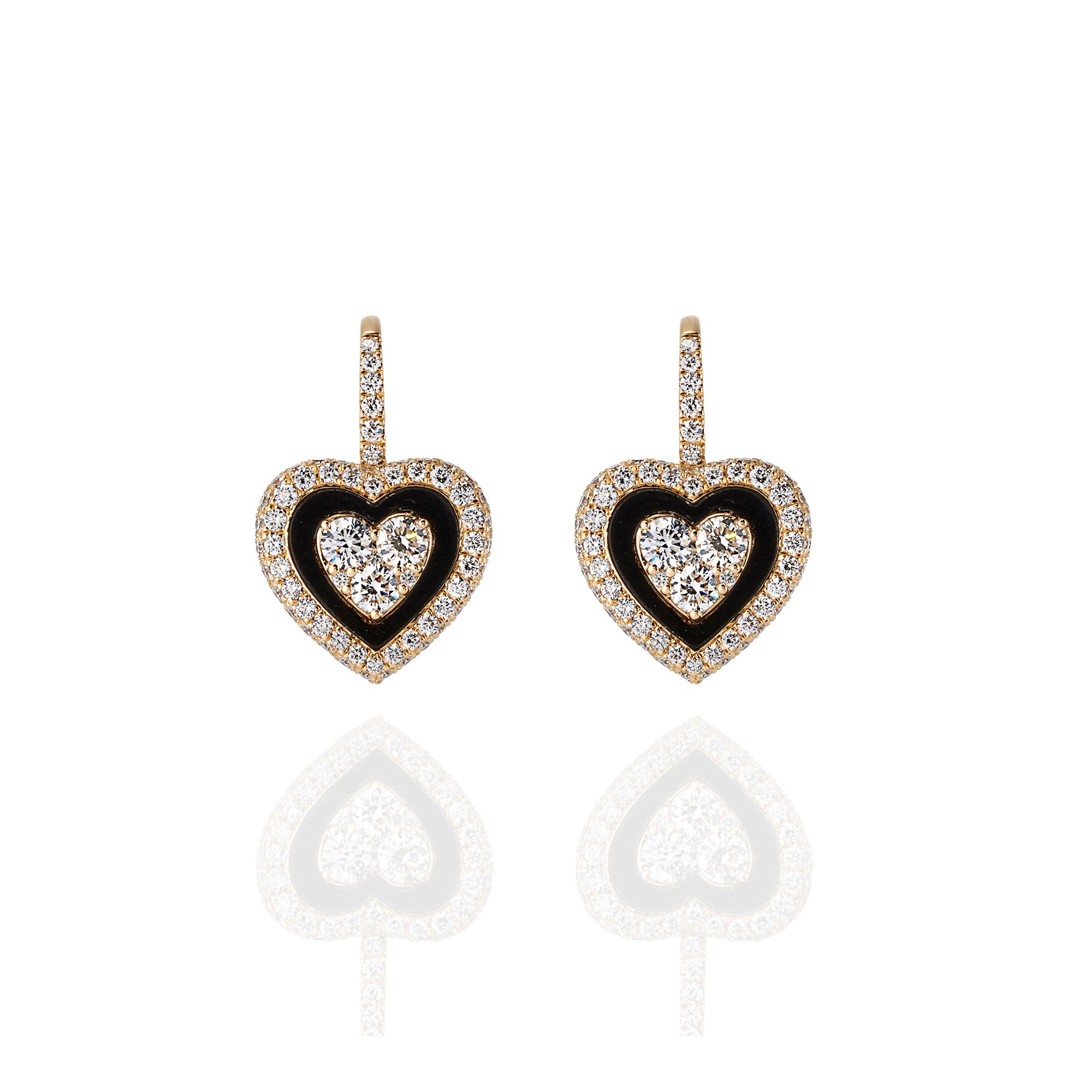Sacré - Coeur Drop Earrings - White Diamonds