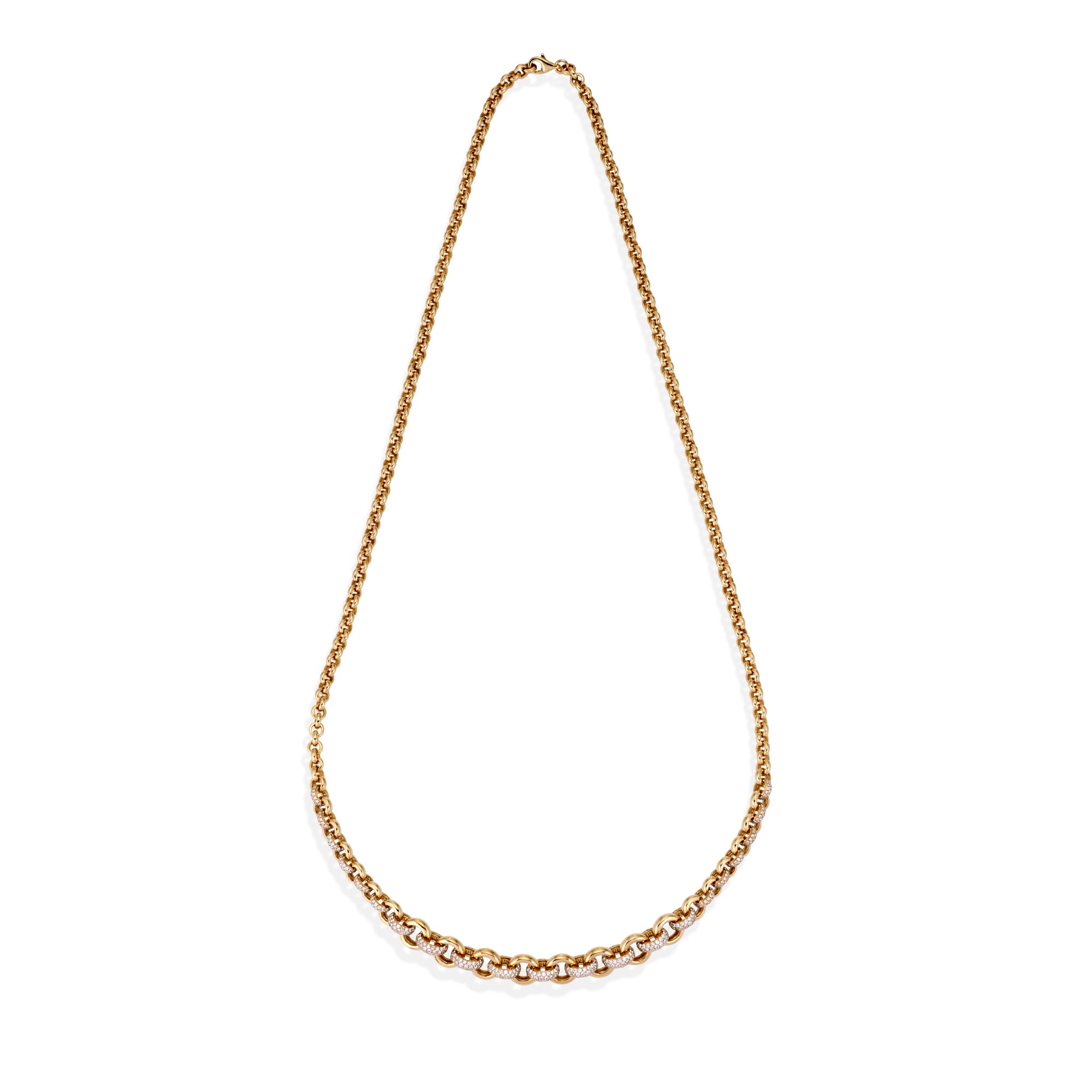 Diamond Graduated Belcher Chain