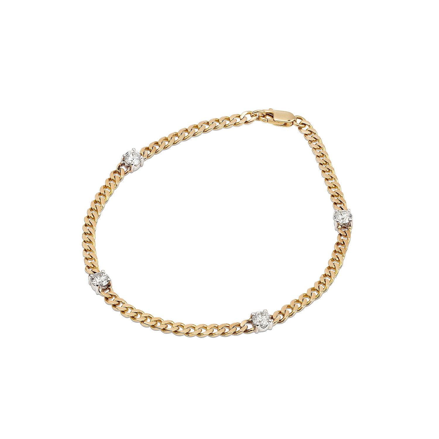 Diamond Dot Chain Bracelet