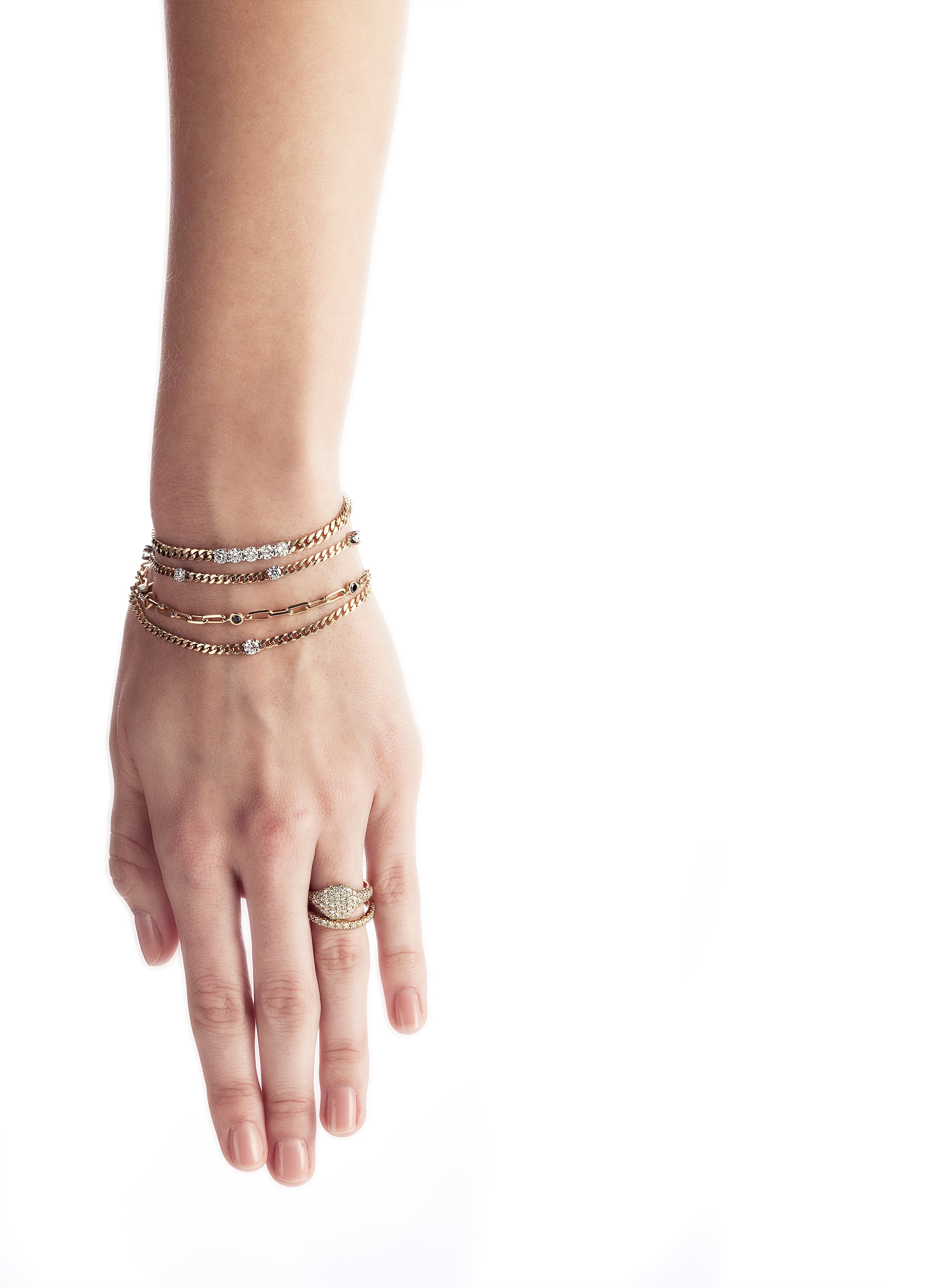 Diamond Dot Chain Bracelet