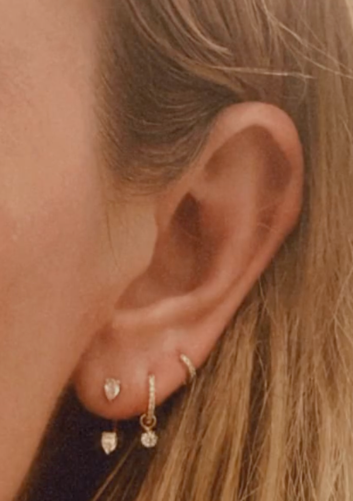 Micro Diamond Huggie