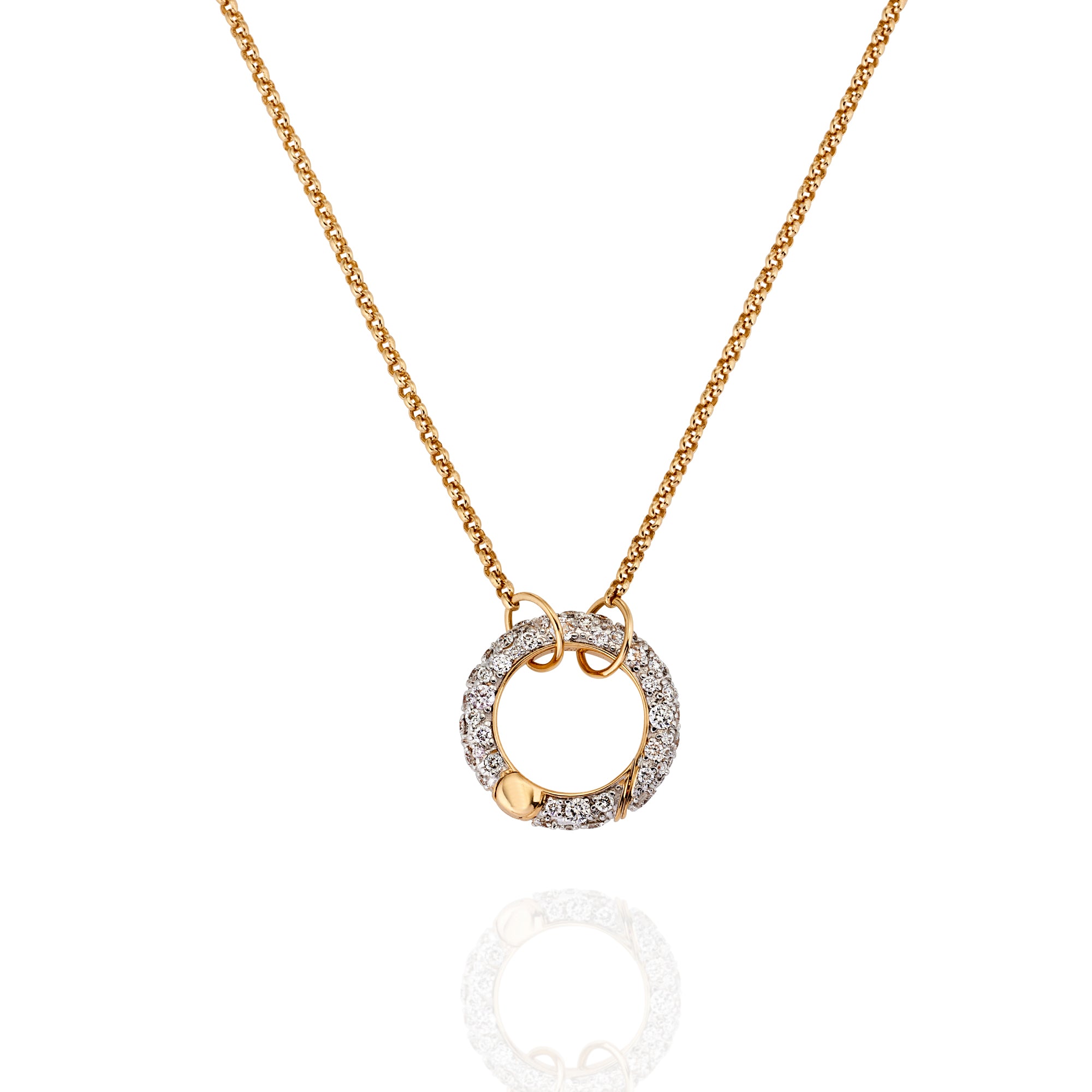 Diamond O Link Necklace