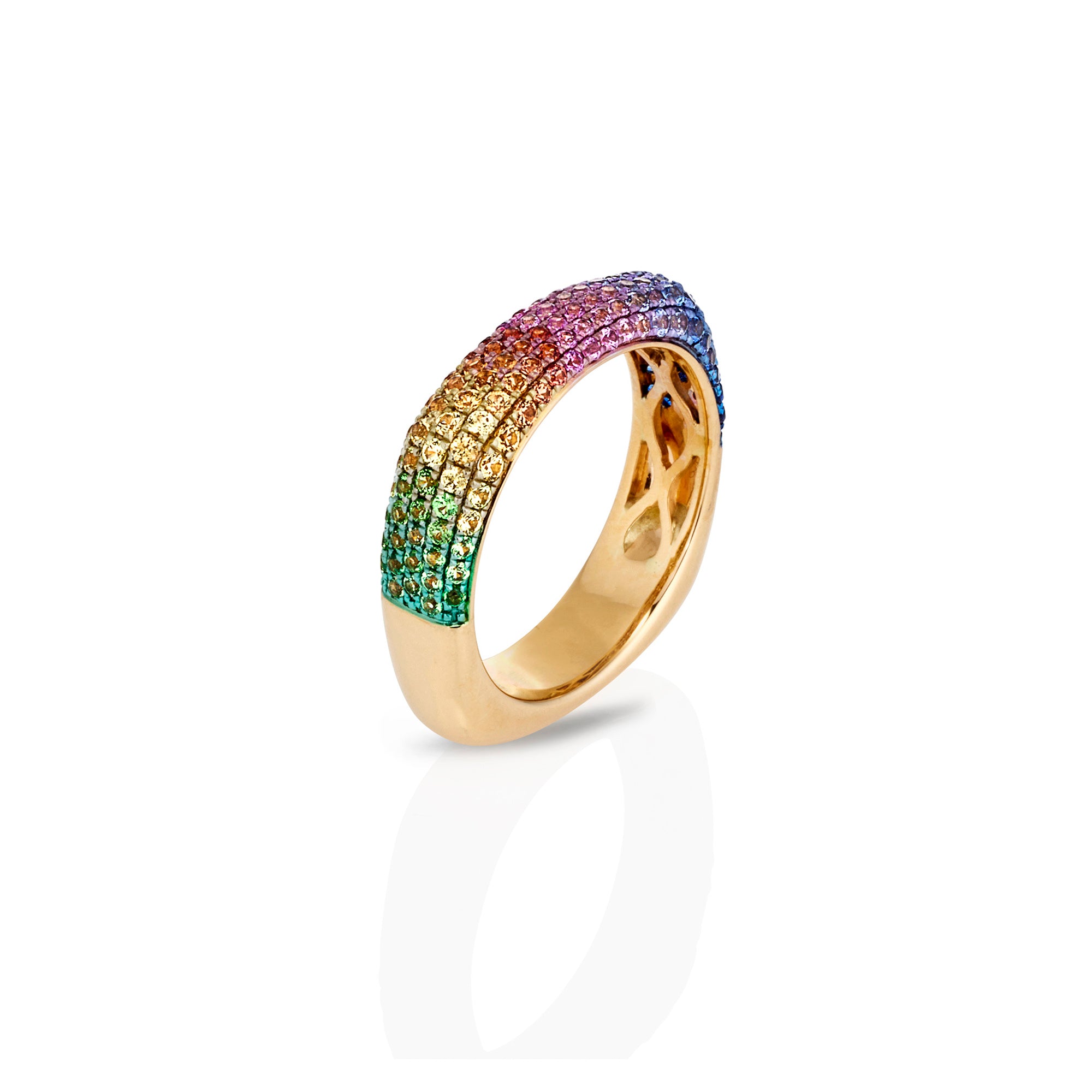 Rainbow Sapphire Ring