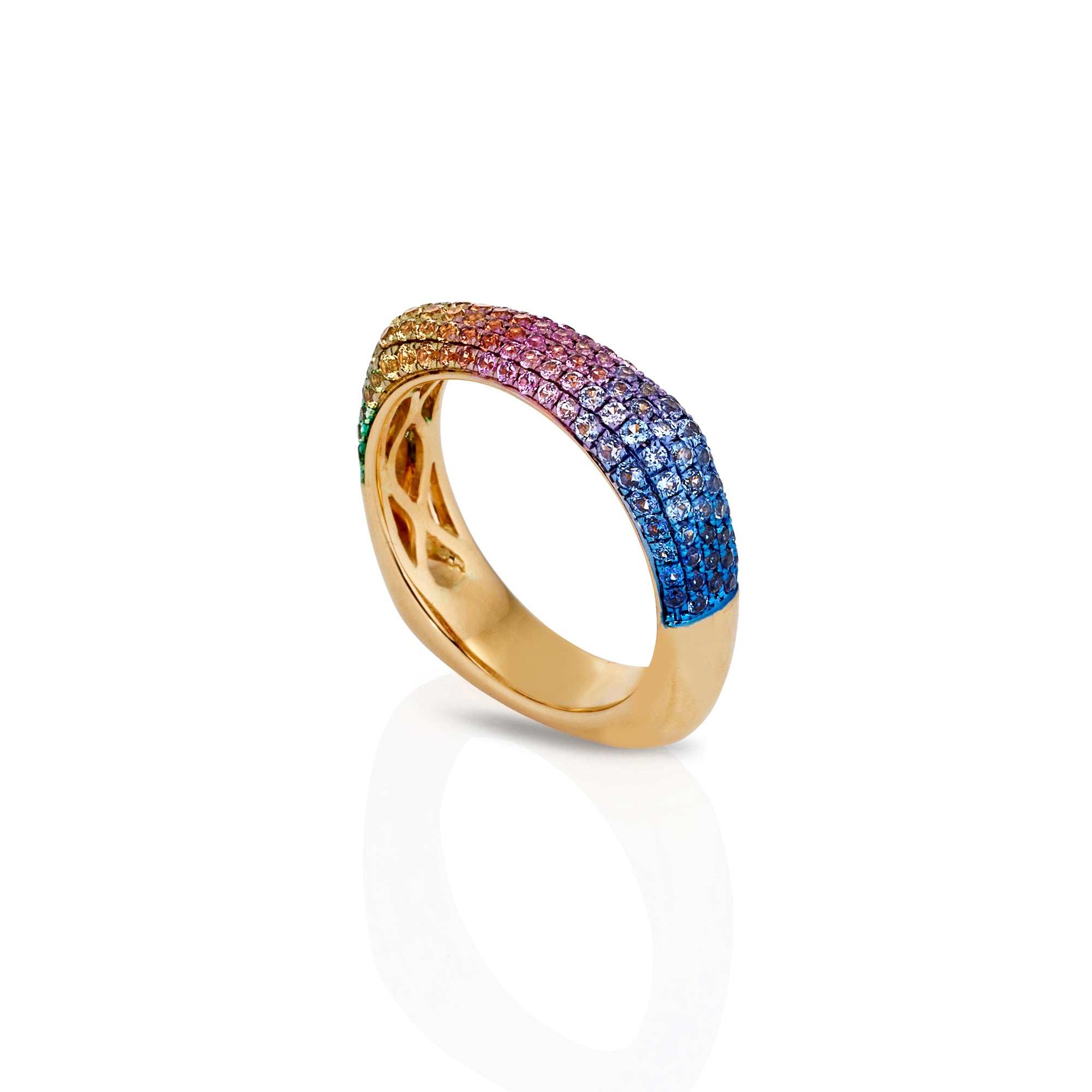 Rainbow Sapphire Ring