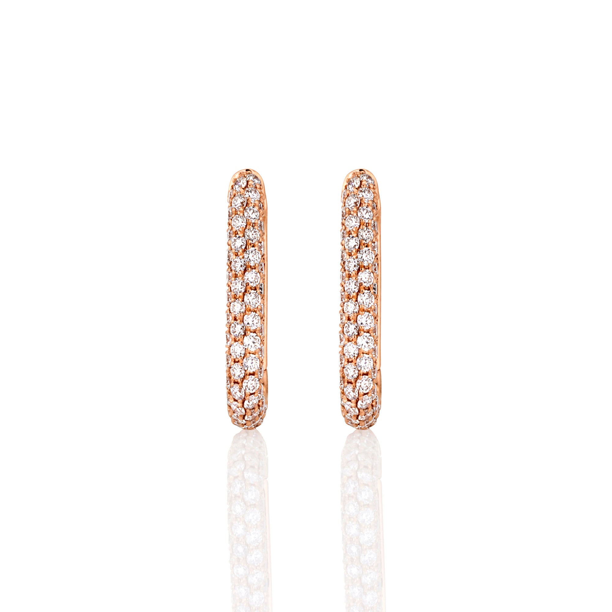 Foxy Diamond Hoops