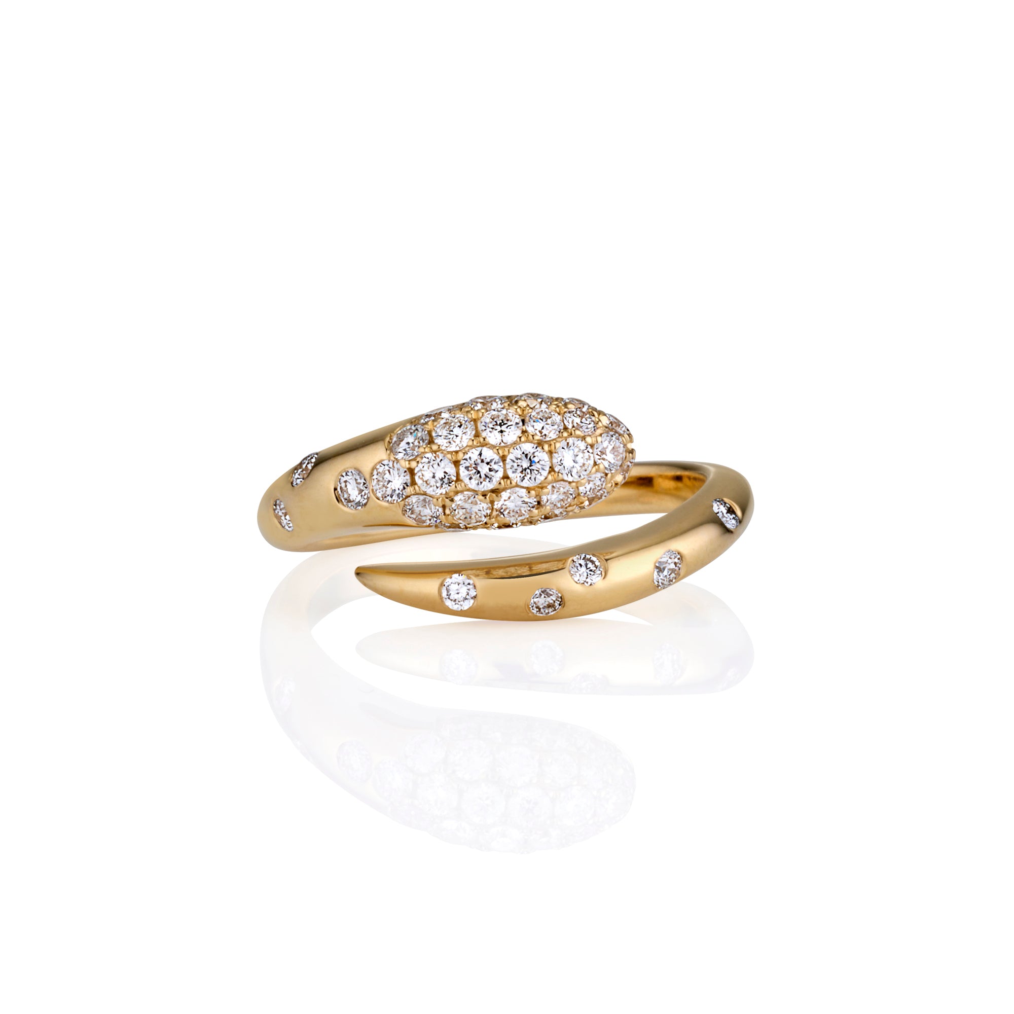 Diamond Coil Ring