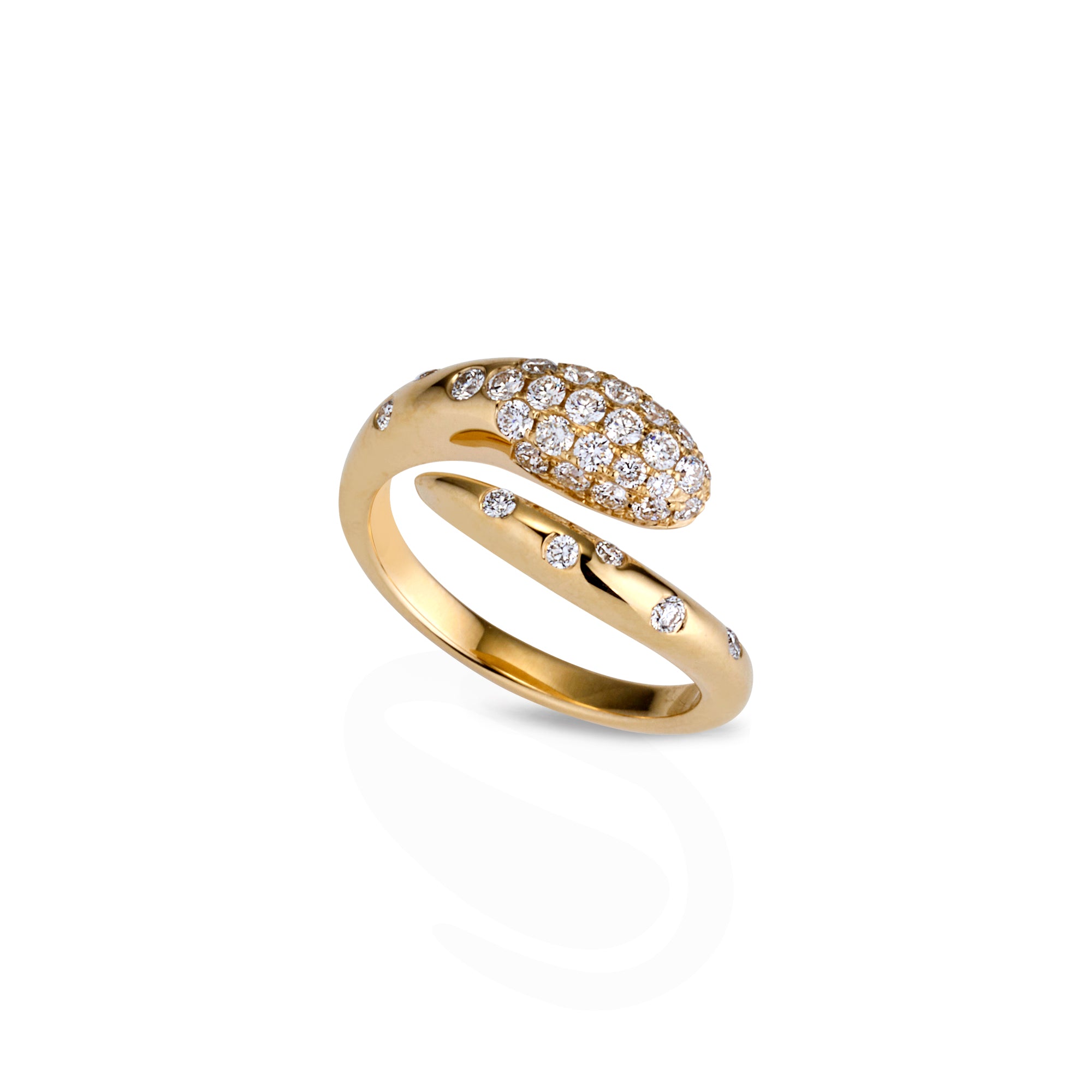 Diamond Coil Ring