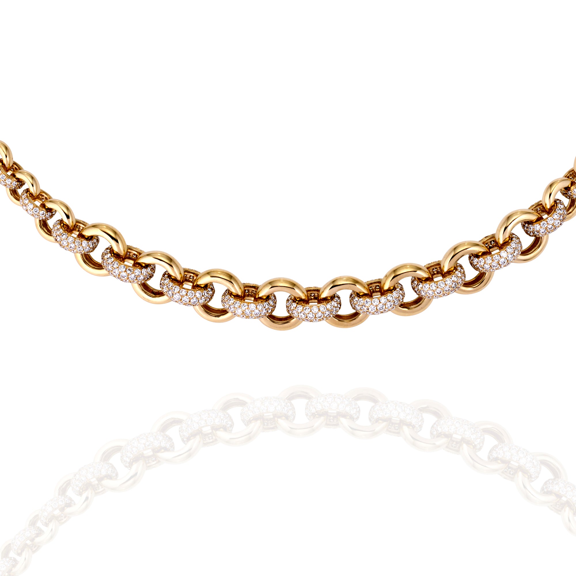 Diamond Graduated Belcher Chain