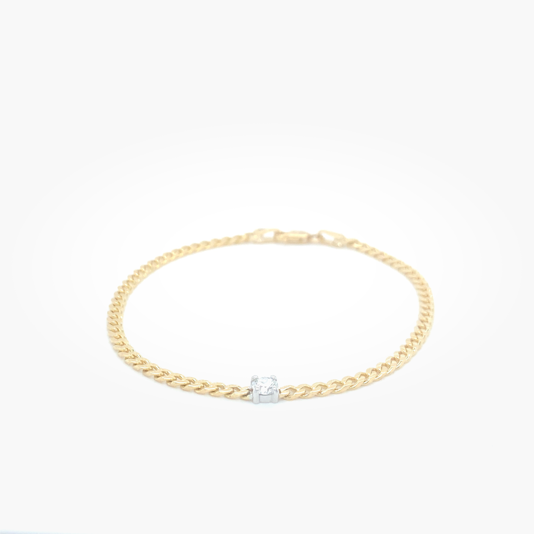 Single Dot Diamond Bracelet